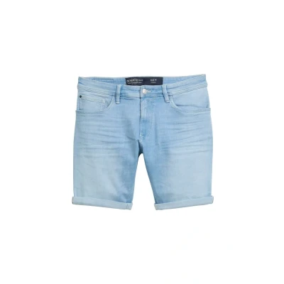Bild av TOM TAILOR Denim Bermuda jeans för män, 37701 Ljusblå, XL