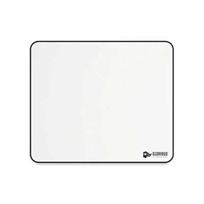 Bild av Glorious Gaming Cloth Mousepad (Large) Sydda kanter, mjuk yta för hastighet och kontroll, halkfri bas, kan tvättas i maskin, stor (330 x 280 3 mm) White