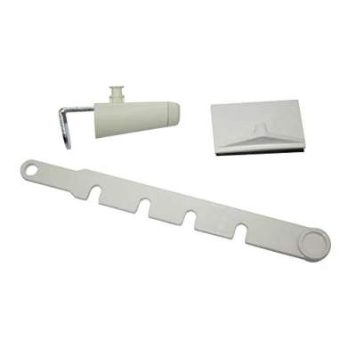 Bild av Gardinia fastställ för fönster vit, plast, 10 x 4 1 cm
