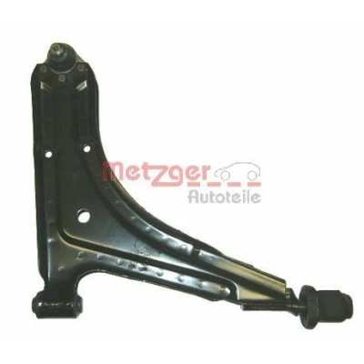 Bild av METZGER 58005608 Bras de suspension avec rotule suspension, support en caoutchouc Essieu avant, inférieur barre oscillant transversal 17