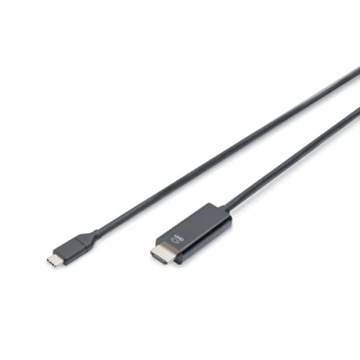 Bild av DIGITUS USB 3.2 Gen2 adapterkabel 5,0 m C (Pl) till HDMI typ A 10 Gbit/s monitorkabel svart