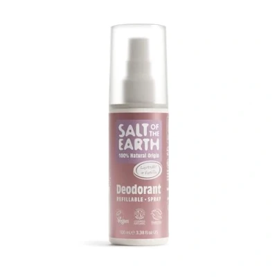 Bild av Natural Deodorant Spray från Salt of the Earth, Lavender &amp; Vanilla Vegansk, Långvarigt Skydd, Påfyllningsbar, Godkänd av Leaping Bunny, Tillverkad i Storbritannien 100 ml