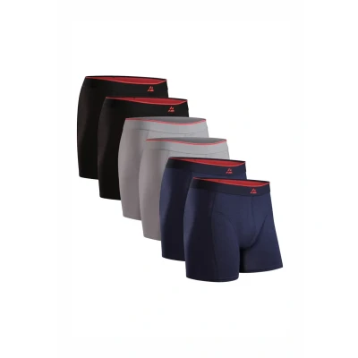Bild av Danish Endurance 6 PACK Ultrasoft Underkläder, Storlek: 3XL, Multicolor black/grey/navy blue
