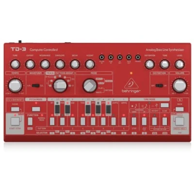Bild av Behringer TD 3 RD, Analog synthesizer, Röd, ?DC, 9 V, 305 mm, 165 mm