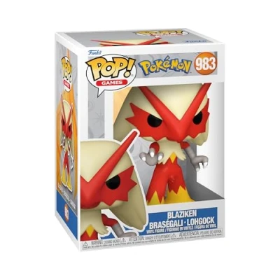 Bild av Funko POP! Games: Pokemon Blaziken Vinylfigur för samlare Presentidé Officiell merchandise Leksaker barn och vuxna Fans av videospel Modellfigur utställning