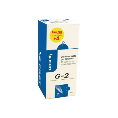 Bild av Pilot G 2 516477 Kulspetspenna 0,7 mm, 20 pack Blå