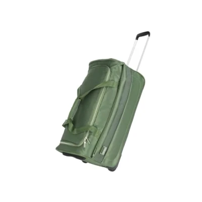 Bild av Travelite Trolley resväska med 2 hjul, medelstor, tillverkad av återvunnet material, MIIGO, hållbart mjukt bagage, 69 cm, 71 liter, Matcha (grön), Trolleyreisetasche
