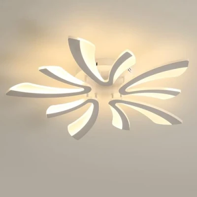 Bild av Comely Modern LED taklampa, 50 W, 5 625 LM, varmt ljus, 3 000 K, akryllampa för vardagsrum, sovrum, 72 cm