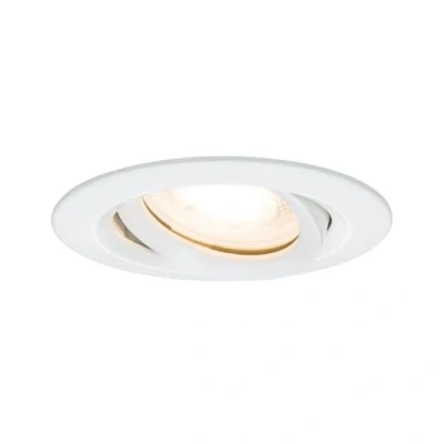 Bild av Paulmann 93661 Nova LED infälld rund svängbar max. 35W tak spot vit utan glödlampa installationsram GU10 eller GU5.3