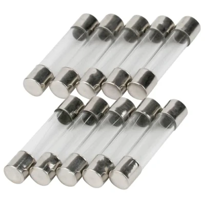 Bild av Förpackning med 10 SeKi finsäkring 0,1 A, 6 x 30 mm, flink; glassäkring 250 V