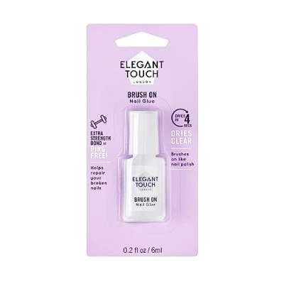 Bild av Elegant Touch Brush On nagellim, 1 pack (1 x 6 ml) transparent
