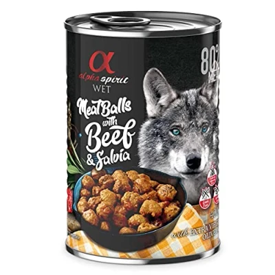 Bild av Alpha Spirit canned meatballs with beef &amp; salvia 400g