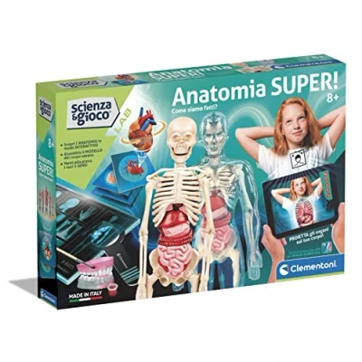 Bild av Clementoni Lab Super Laboratory Anatomi, Science Experiment, Scientific Game 8 År (italiensk version) Made in Italy, Multifärg, 19299