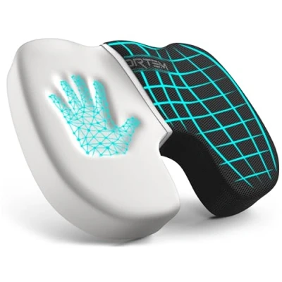 Bild av FORTEM Sittdyna till Kontorsstol med Memory Foam, Tvättbart Överdrag
