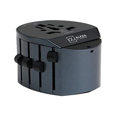 Bild av Skross Alpha, Universal, Typ B, C (eurostik), G (UK), I (AU), J (CH), L (IT), N (BR), B,Typ C,Typ (UK),Typ (AU),Typ (CH),Typ (IT),Typ 100 250 V, Svart