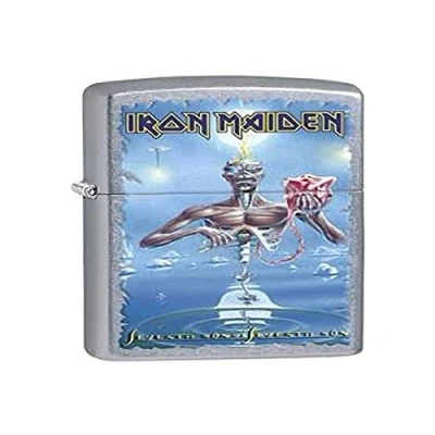 Bild av Zippo Iron Maiden tändare, krom, silver, 6 x 3,8 1,8 cm