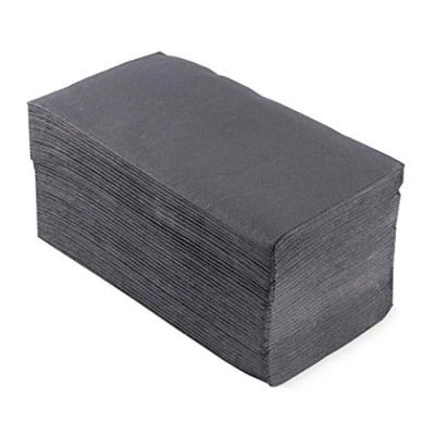 Bild av Morigami, Servett standardstorlek, 1/8 veck, spets, grå, 80 servetter