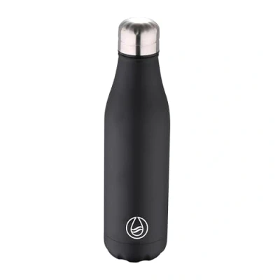 Bild av Bergner 500 ml flaska rostfritt stål svart Walking anywhere,