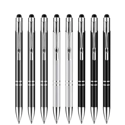 Bild av Zoonnis Stylus, 2 i 1 universella kapacitiva pekpennor för pekskärmar enheter, hög känslighet passar Apple iPad iPhone Kindle Samsung Galaxy tabletter, kulspetspennor (svart + silver+grå)