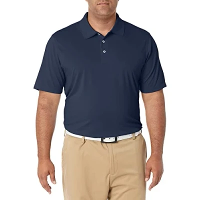 Bild av Amazon Essentials Men&#039;s Golftröja med normal passform snabbtorkande (finns i Big &amp; Tall), Mörk marinblå, XL