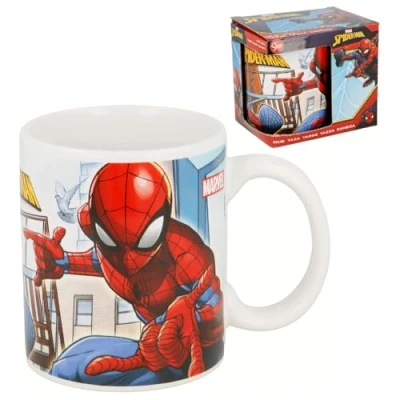Bild av CARTOON Spiderman Marvel keramikmugg mugg 325 ml frukostmugg för barn