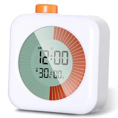 Bild av SinLaw visuell timer digital, 60 minuters med timer, klocka och larmfunktion, tyst klassrumstimer, tidshanteringsverktyg för barn vuxna
