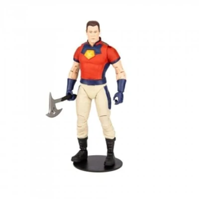 Bild av McFarlane Toys, DC Multiverse Build A 7&quot; Peace Maker (Unmasked) actionfigur, samlarobjekt självmordsgrupp filmfigur med stativbas och unikt samlarkort åldrarna 12+
