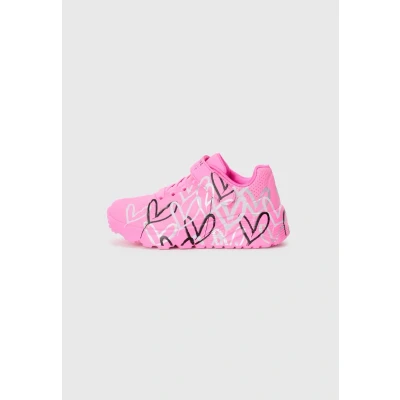 Bild av Skechers UNO LITE Sneakers Hot pink/multicoloured för barn, Storlek: 37, pink/multi/coloured Förstklassig skinnimitation