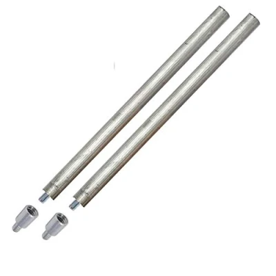 Bild av GOLDMAN SERVICE 2 Magnesiumanoder 22x350 mm. för elektrisk termo+2 adaptrar olika M8 till M6 gängor: Anod Slakt kompatibel värmare giltig med stora märken
