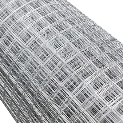 Bild av Wiltec Nätstängsel 1 m x 25 m, 0,7 mm, trådtjocklek 12 maskstorlek, hönsnät förzinkat stål, trådnät, fågelnät