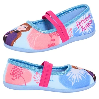 Bild av Disney Flickor Frost 2 tofflor Elsa Anna ballerinaskor barntofflor slip on tofflor, flerfärgad, 32 EU