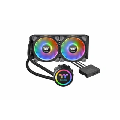 Bild av Thermaltake Floe DX RGB 240 TT Premium Edition Flytande kylsystem CPU vattenblock (för: LGA1156, AM2, AM2+, LGA1366, AM3, LGA1155, AM3+, LGA2011, FM1, FM2, LGA1150, LGA2011 3, LGA1151, AM4, LGA2066) koppar 120 mm
