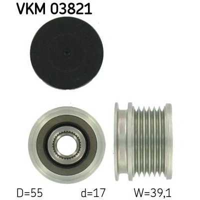 Bild av Frihjulskoppling, generator Skf VKM 03821