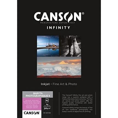 Bild av Canson Baryta II C400110548 Fotopapper, Vit, 31 x 2 22 cm