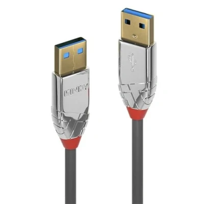 Bild av LINDY 36628 3 m USB 3.0 typ A kabel, Cromo Line antracit