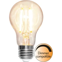 Bild av STAR TRADING LED lampa, droppe, E27, 8 W, 2 700 K, glödtråd, dimbar.