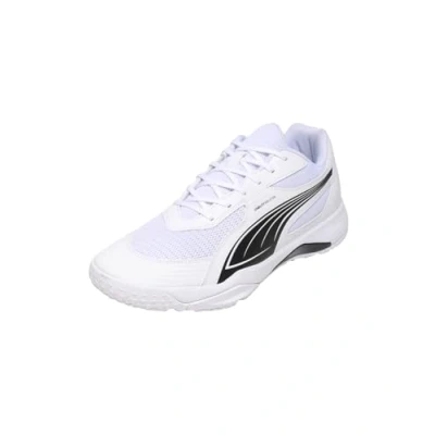 Bild av Puma Unisex SOLARFLASH III inomhus domstolssko, vit svart, 6 UK, 39 EU