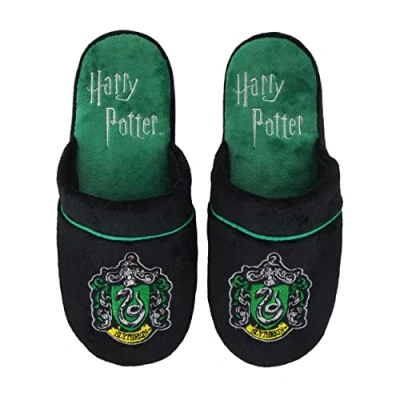 Bild av Cinereplicas Harry Potter tofflor Cuff Clog Pillow Walk känsla premium och hållbar kvalitet vuxenstorlek, flerfärgad Slytherin Medium/Large