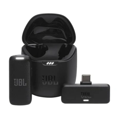 Bild av JBL Quantum Stream Wireless Bärbar trådlös strömningsmikrofon med USB C anslutning för Android enheter, 24h batteritid, svart