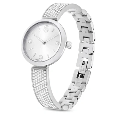 Bild av Swarovski Illumina klocka, schweizisk tillverkad, metallarmband, silverfärgad, rostfritt stål