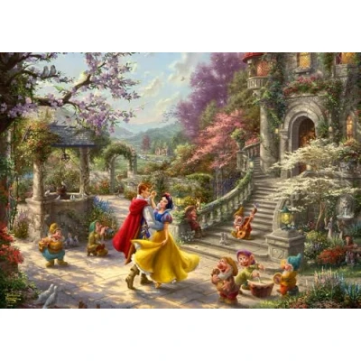 Bild av Schmidt Disney SNOW White Dansen MET DE Prins Pussel för barn, Storlek: One Size, Multicoloured