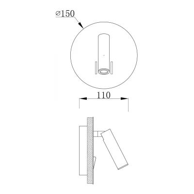 Bild av Deko Light LED vägglampa Brahe IV, vit