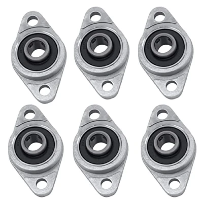 Bild av Bztzhm 6 stycken KFL08 flänslager stående lager, 8 mm självjusterande stålager, zinklegering kullager lagerblock, stålager Se, för olika maskiner