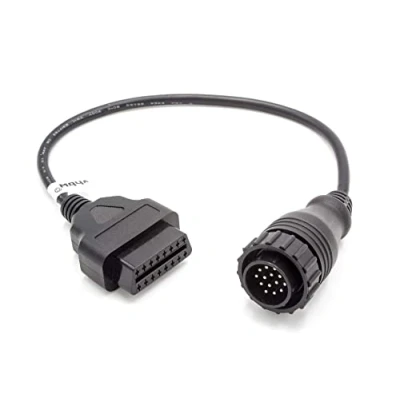 Bild av Vhbw OBD2 adapterkabel 14 stift till 16 för OBD diagnostikenhet kompatibel med äldre Mercedes Vito/Sprinter, Volkswagen LT modeller stiftskontakt