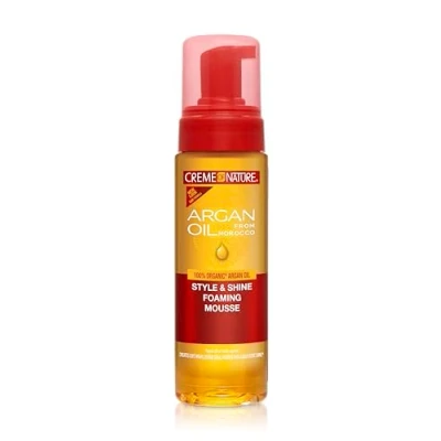 Bild av Creme of Nature Argan Oil Style And Shine Foaming Mousse, 200ml