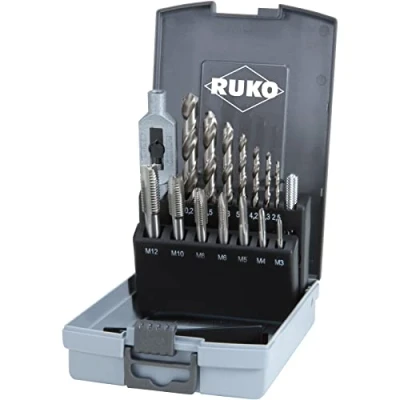 Bild av RUKO 245004RO Kit de tarauds M3, M4, M5, M6, M8, M12, M10 15 Acier rapide