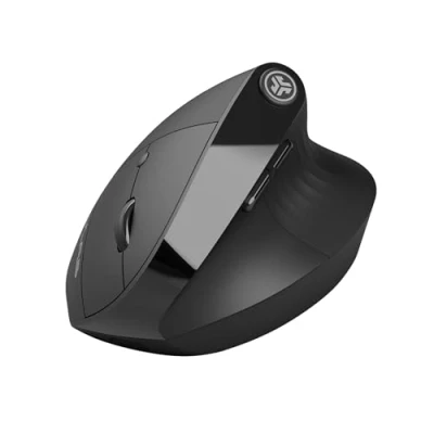 Bild av JLab JBuds Ergonomic Ergonomisk trådlös vertikal uppladdningsbar mus, Bluetooth mus eller USB mottagare, för bärbar dator, stationär surfplatta, Windows/Mac
