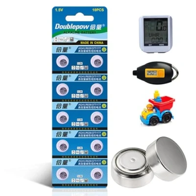 Bild av Klocka Batterier SR626SW,377 Batteri 1,5V LR66 SR626SW LR626 AG4 377A knappbatterier 10 pack för stoppur, bildäckstrycksmätare
