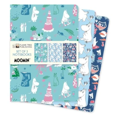 Bild av Moomin Classics Set of 3 Standard Notebooks: Unser beliebten DIN A5 Format Notizbücher im 3er Pack mit flexiblen, künstlerisch gestalteten Einbänden jeweils unterschiedlichen Motiven des Künstlers