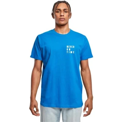 Bild av Merchcode Never ON TIME TEE Tshirt med print, Storlek: XS, Blue